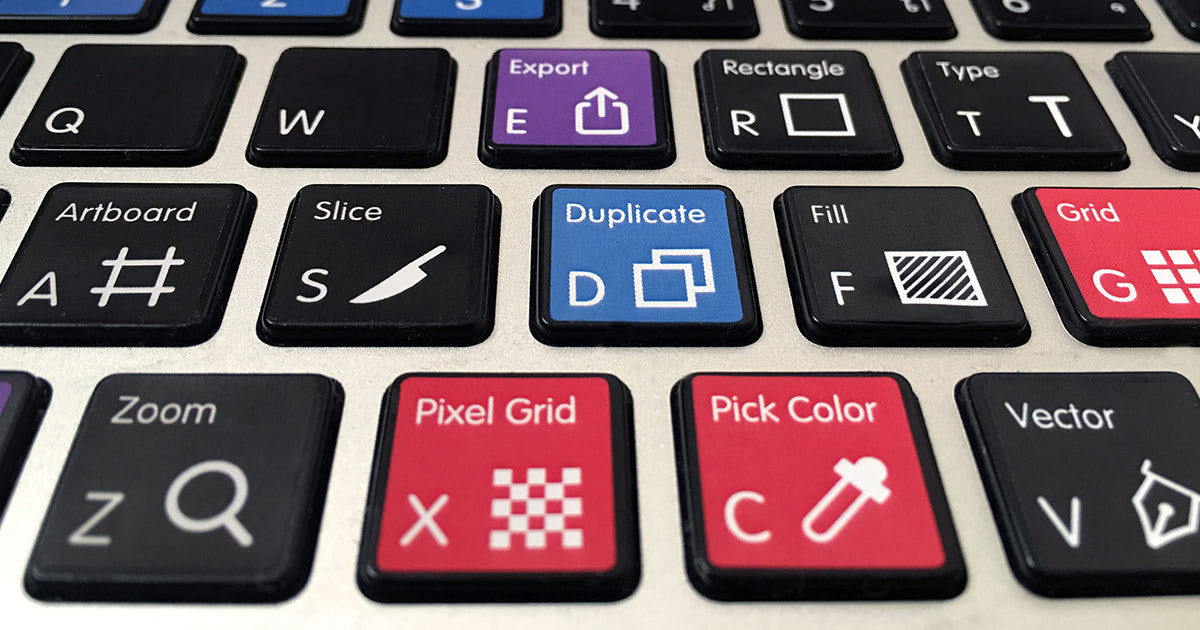Keyboard Shortcuts Stickers for Figma, Notion, Sketch, Photoshop