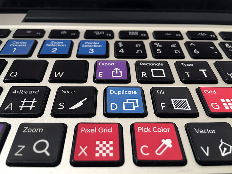 Keyboard Shortcuts Stickers For Sketch Sketchkeys