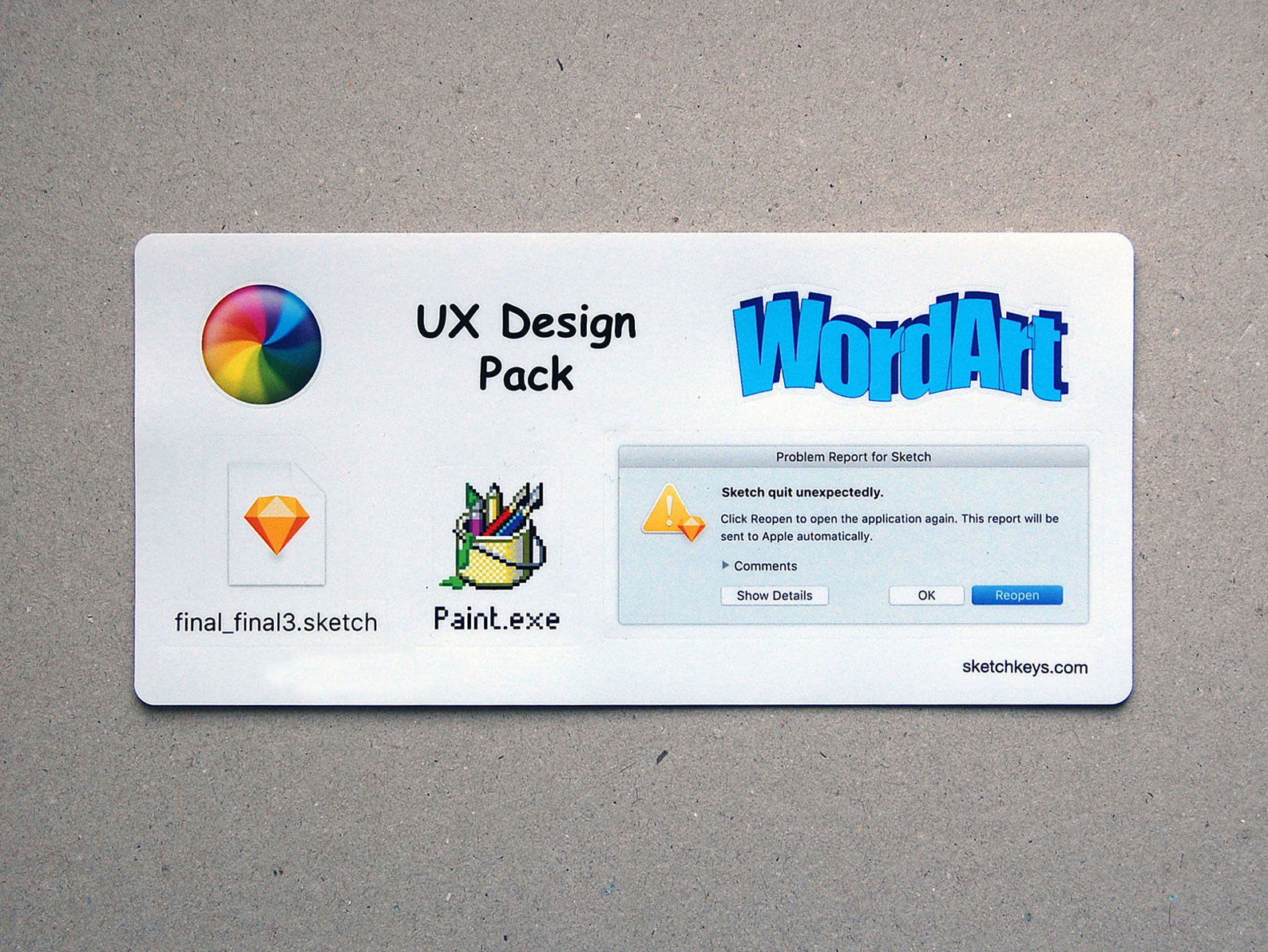 UX Designer Kit Stickers Set — SketchKeys